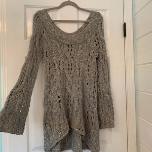 Free People Crochet Tunic/ Sweater